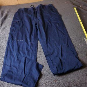 KingSize Cargo Pants Big Tall Mens Size 3XL 40L Blue Cotton Chino Khaki